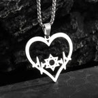 Stainless Steel Solomon Flower of Life Chakra Spirituality Necklace Archangel Sacred Geometry Metatron Pendant Jewelry Men Women