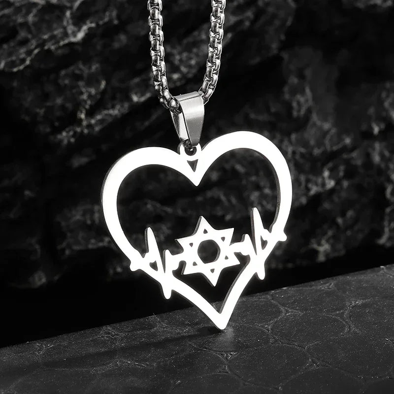 Stainless Steel Solomon Flower of Life Chakra Spirituality Necklace Archangel Sacred Geometry Metatron Pendant Jewelry Men Women