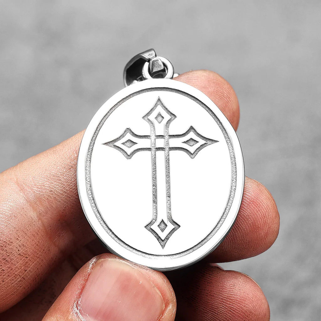 Sacred Heart Stainless Steel Pendant Necklace