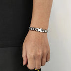 Stainless Steel Cuban Bracelet Miami Rectangle