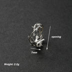 Vintage Style Adherence Men's and Women's Rings with Branches Thorns Couples' Ring Gifts, Fashion and Personality Y2k