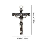 Jesus Cross Gold Pendant Necklace