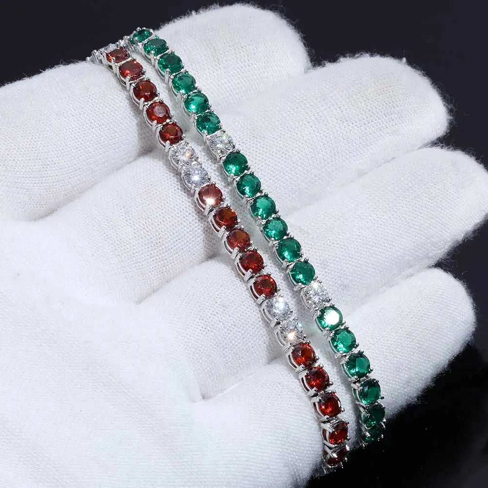 Silver 925 Moissanite Tennis Bracelet Iced Out