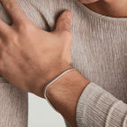 eManco Hot Sale Silver Color Stainless Steel Snake Chain Bracelet Fashion Jewelry For Men Women Minimalist Gifts