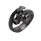 Tibetan Dragon Scale Ring — Stainless Steel