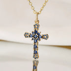 Cross Pendant Necklace — Gold-Tone