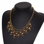 Layered Skull Choker Necklace — Gothic Vintage