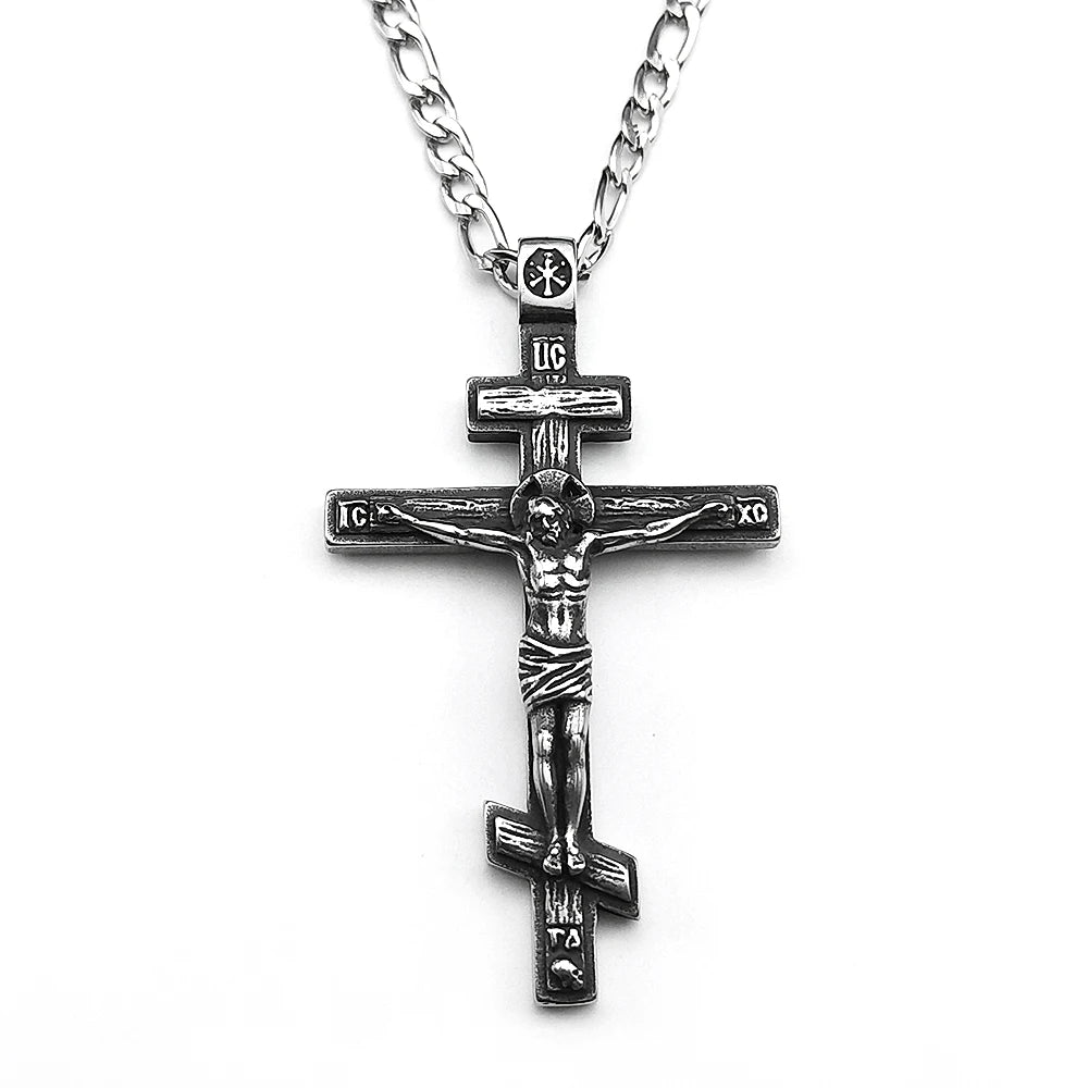 Cross Silver Chain