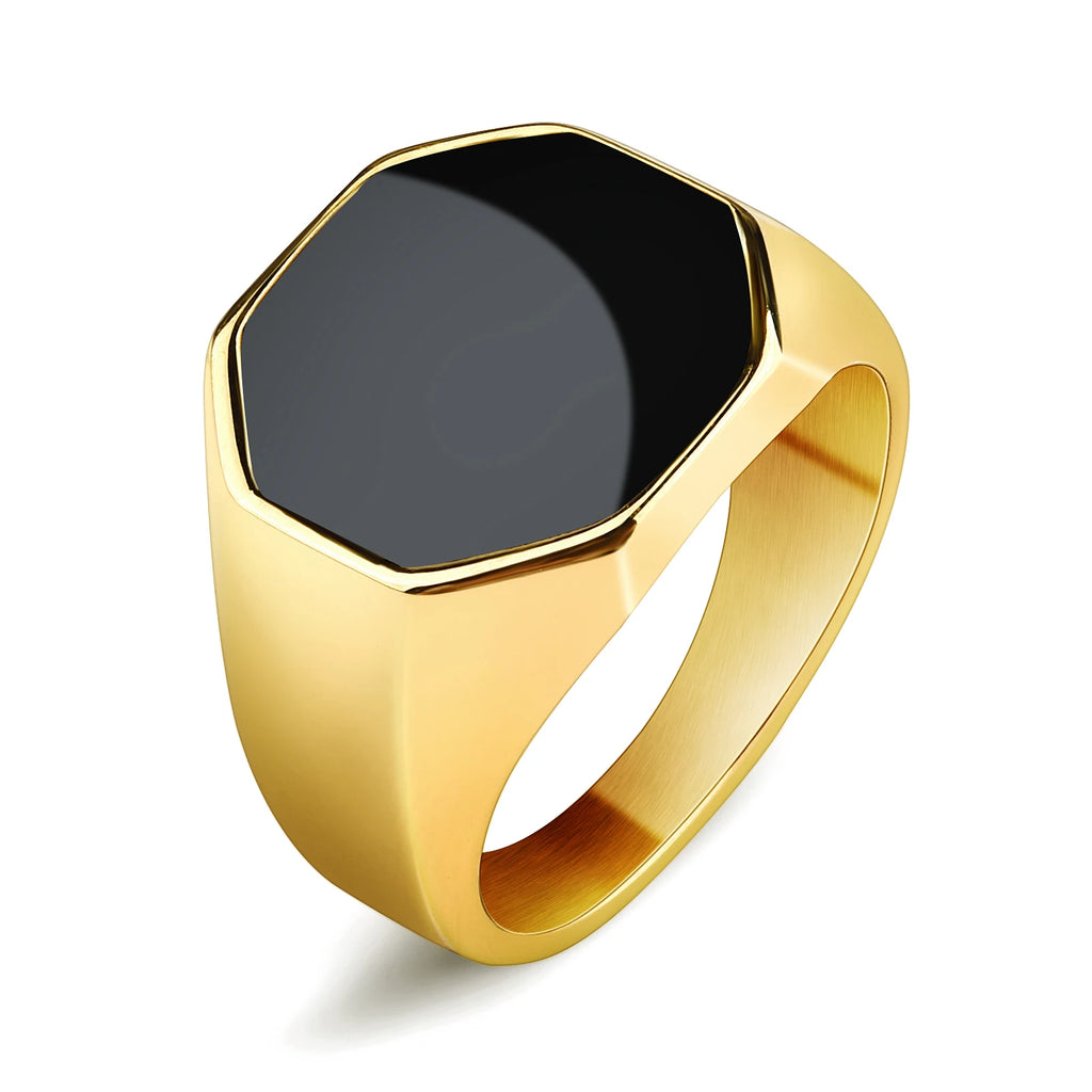 Smooth Signet Ring — Stainless Steel