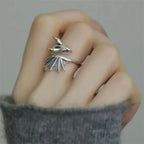Articulated Snake Ring — Black