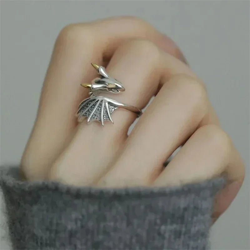 Articulated Snake Ring — Black