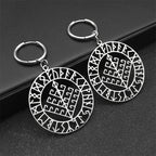 Viking Silver Pendant Wyrd's Web Symbol Drop Hollow