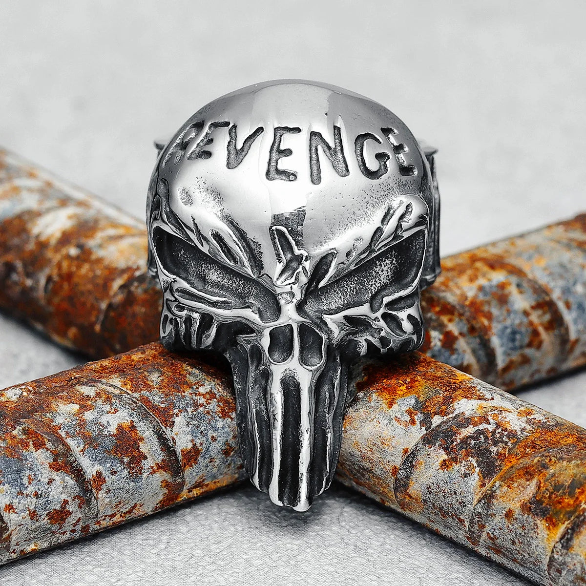 Revenger Demon Skull Ring — Stainless Steel