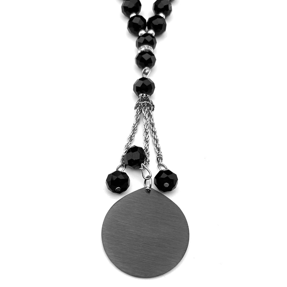 72 Names of God Car Pendant — Hexagram Beads, Stainless Steel