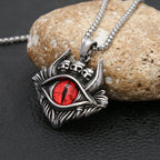 Skull Demon Eye Steel Pendant Vintage