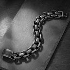 Vintage Double Zero Link Cuban Chain Bracelet — Stainless Steel