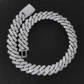 Two-Tone Iced Out Cuban Chain Necklace 20MM