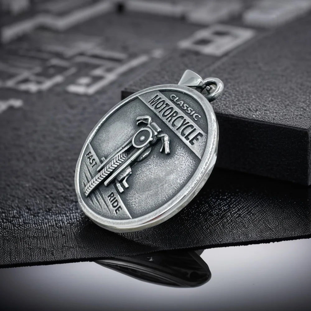 Punk Skull Stainless Steel Pendant Necklace