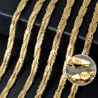 Interlaced Byzantine Chain Necklace — Gold