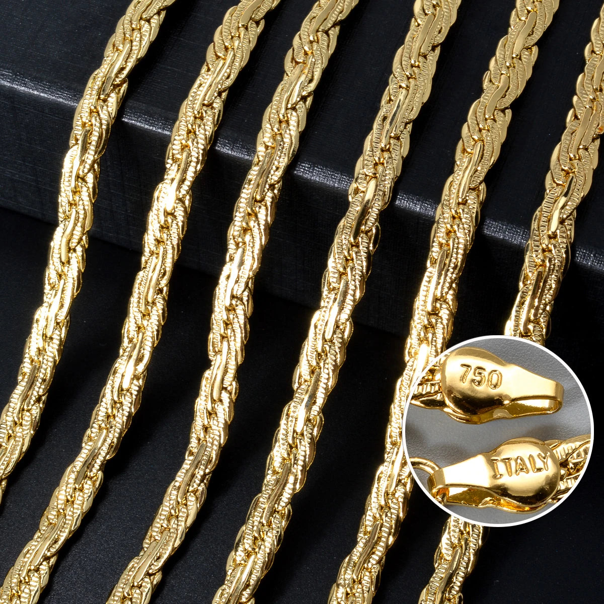 Interlaced Byzantine Chain Necklace — Gold