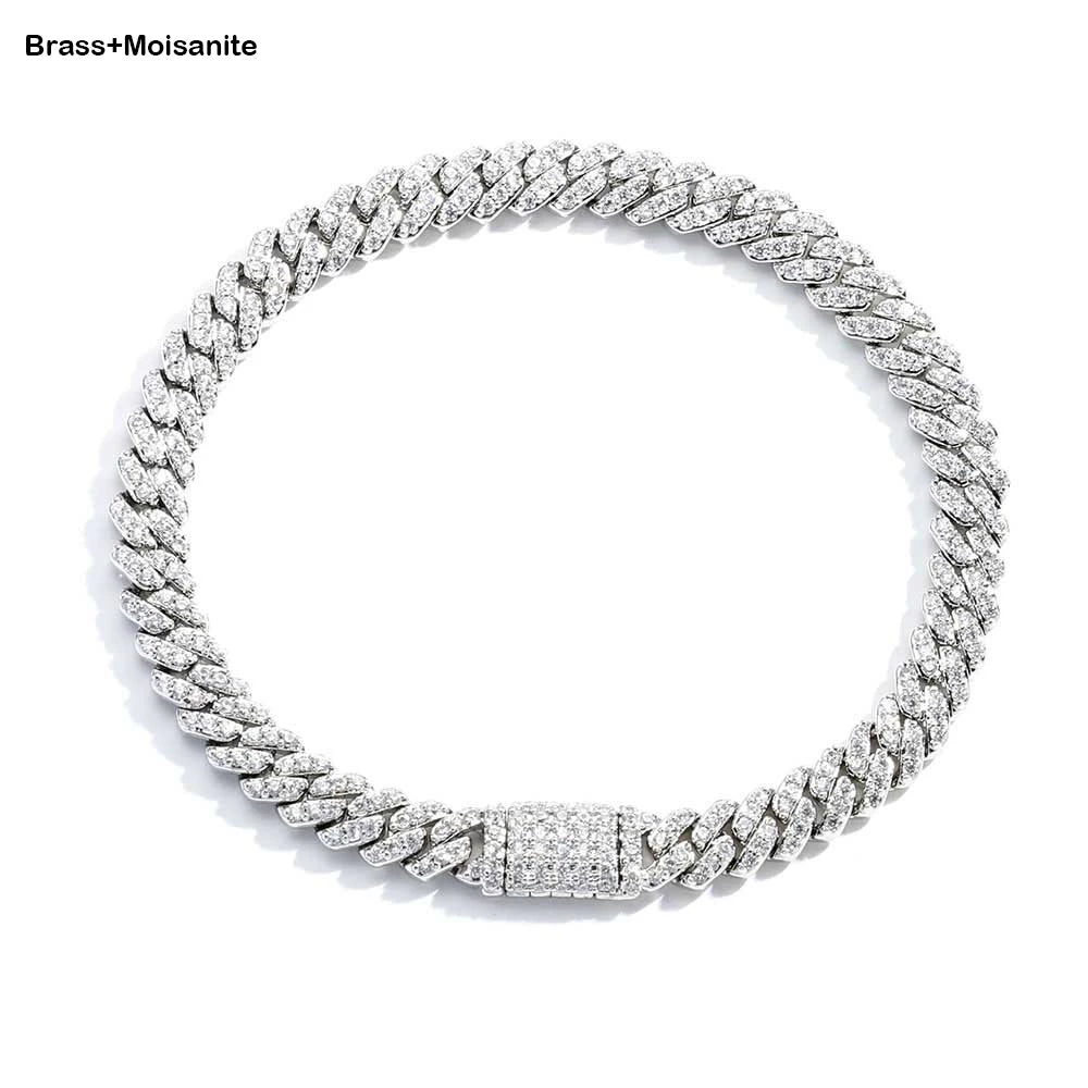 Gold VVS Moissanite Cuban Necklace 6MM