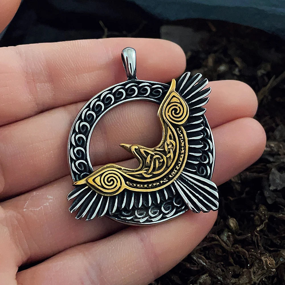 Multi-style Vintage Viking Necklace Men Amulet Nordic Tree of Life Celtic Stainless Steel Pendant Chain Jewelry Wholesale