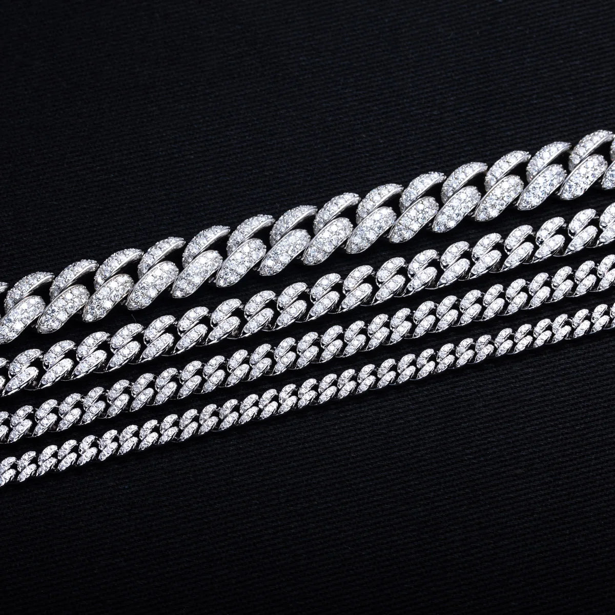 Iced Out Cuban Bracelet — 925 Silver