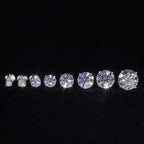 3/4/5/6/7/8/9/10mm D Color VVS Moissanite Stud Earrings S925 Sterling Silver Screw Thread Earrings Wedding Jewelry for Men Women