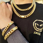 Black Cuban Chain Stainless Steel 8/10/12/14MM