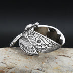 Butterfly Skull Steel Ring Gothic Punk Motorcycle