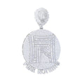 Iced Out Fear Nothing Lion Pendant — Two-Tone