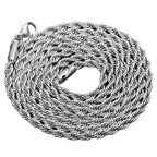 Daily Simple 3MM Twisted Chain Necklace For Men And Women Artificial Couple Necklace