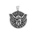 Odin Steel Pendant Vintage Nordic Vikings Head