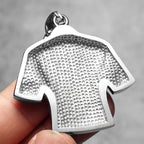 Football Jersey Pendant Necklace — Stainless Steel