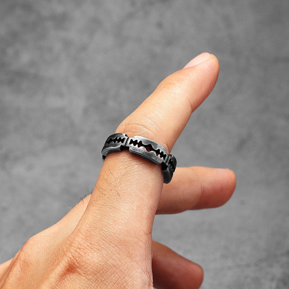 Razor Blade Ring — Stainless Steel