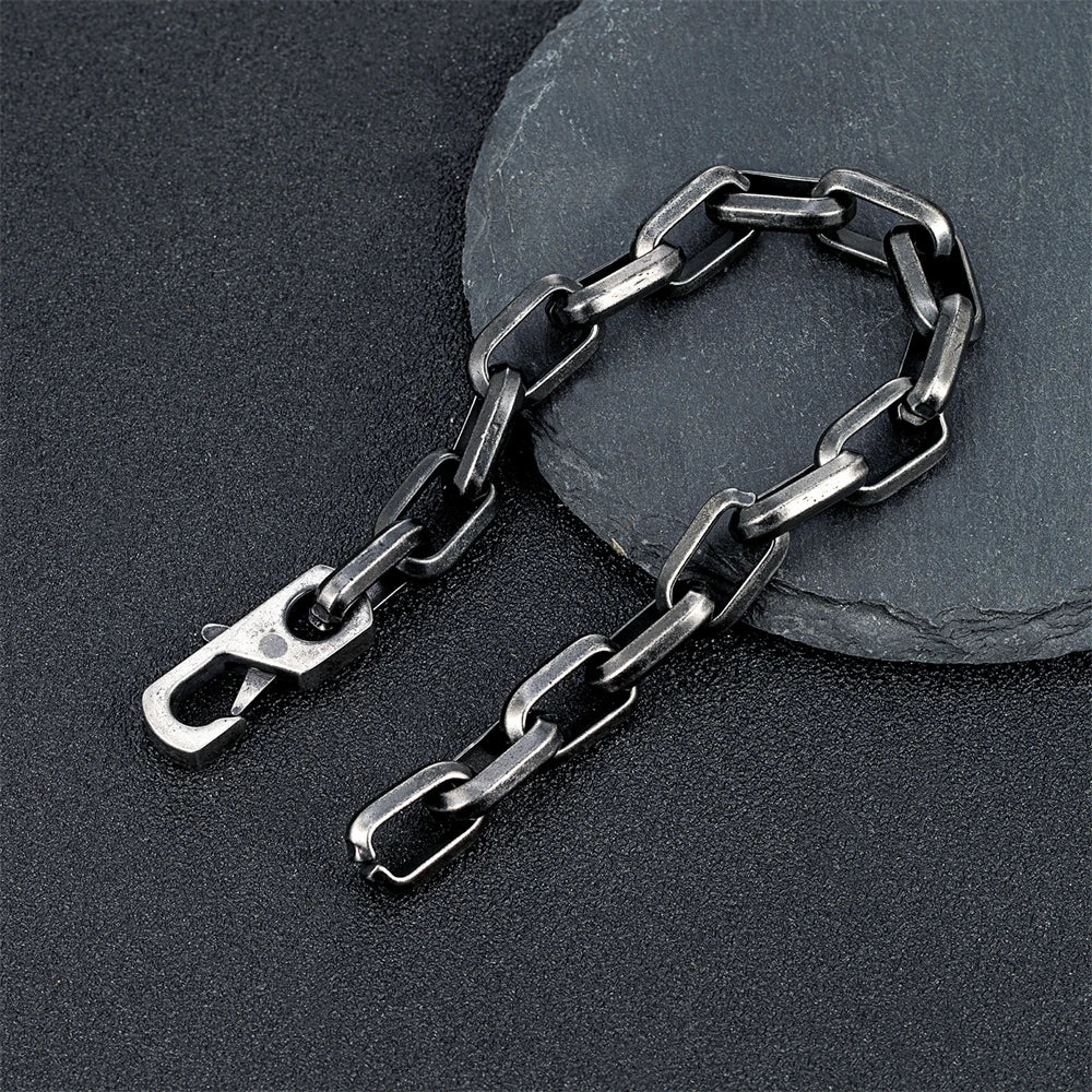 Charm Simple Cuba O-chain Bracelet Men Women Fashion Dubai Link Punk Hip Hop Stainless Steel Couple Bangle Trendy Jewelry Gifts