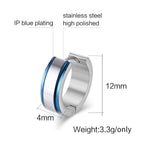 Minimal Circle Huggie Hoop Earrings — Stainless Steel