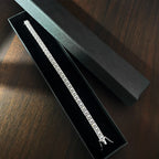 6mm Wide Cuban Link D Color VVS1 Moissanite Tennis Bracelet GRA Certified Pass Diamond Tester S925 Sterling Silver 18K