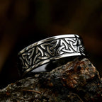 Valknut Steel Ring Vintage Vikings Party