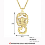 Gothic Scorpion Pendant Necklace — Stainless Steel