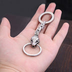 Viking Snake Keychain — Stainless Steel