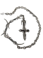 Alternative Copper Skull Thorn Choker - Jewelry Accessories for Women and Men, Spiked Pendant Necklace, Bold Unisex