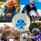 Blue PVC Gel Ice Pack - Adjustable Cooling Pad for Helmets & Hats | Reusable Cold Compress Travel Portable Outdoor