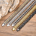 Two-Tone Statement Bracelet — Stainless Steel
