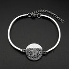 Seven Archangels Stainless Steel Bracelet for Women Men Seal of Solomon Talisman Christian Adjustable Hand Chain