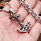 Viking Anchor Pendant — 316L Stainless Steel