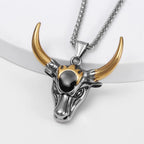 Vintage Domineering Bull Head Pendant Charming Men's Necklace Fashion Christmas Valentine's Day Gift Talisman Jewelry