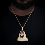 TUHE Copper Zircon Hip Hop Jewelry Jesus Pendant Brass 18k Plated 5A CZ Covered with Diamonds Men's Christmas Gift