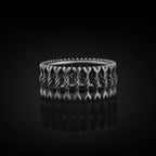 Gothic Skull Bones Stackable Ring — Stainless Steel