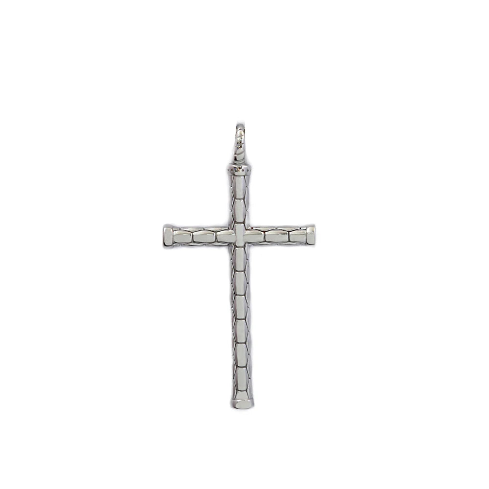 Cross Pendant Necklace — Stainless Steel